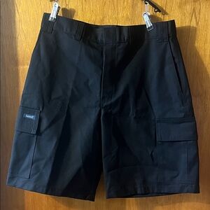 Hammill Black Men's Cargo Shorts - Heavy-Duty Work Style 34
